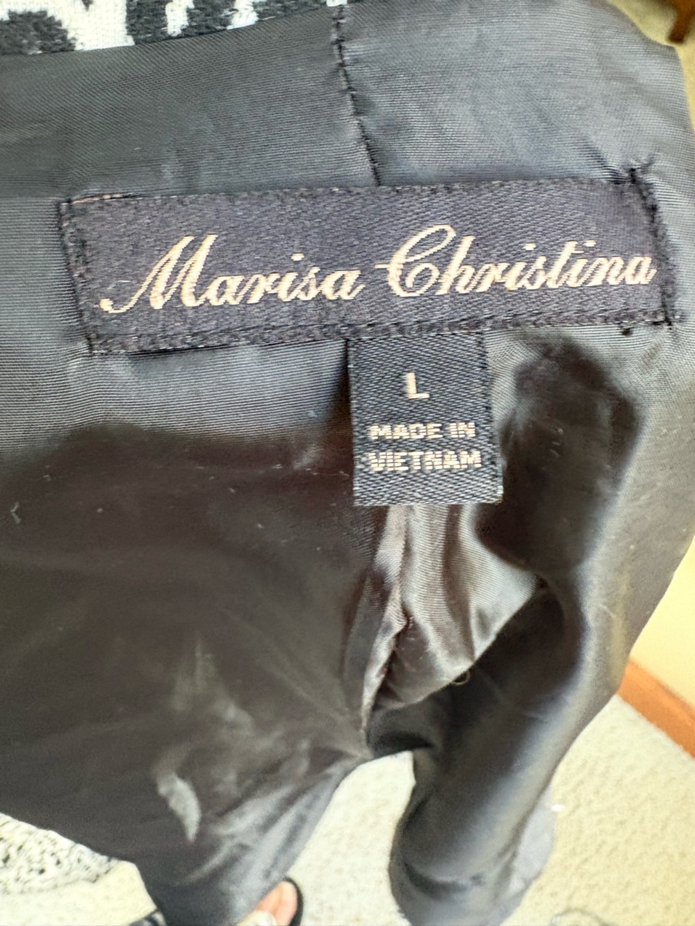Vintage Marisa Christina Leopard Print Belted Knit Jacket Size Large Knit - Picture 9 of 11